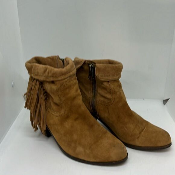 SAM EDELMAN WESTERN FRINGE ANKLE BOOTIE WOMENS FTL-09-025 - Picture 1 of 9